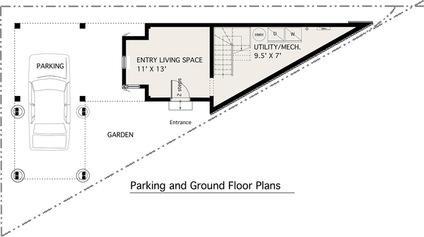 Modern Floor Plan - Main Floor Plan #905-2