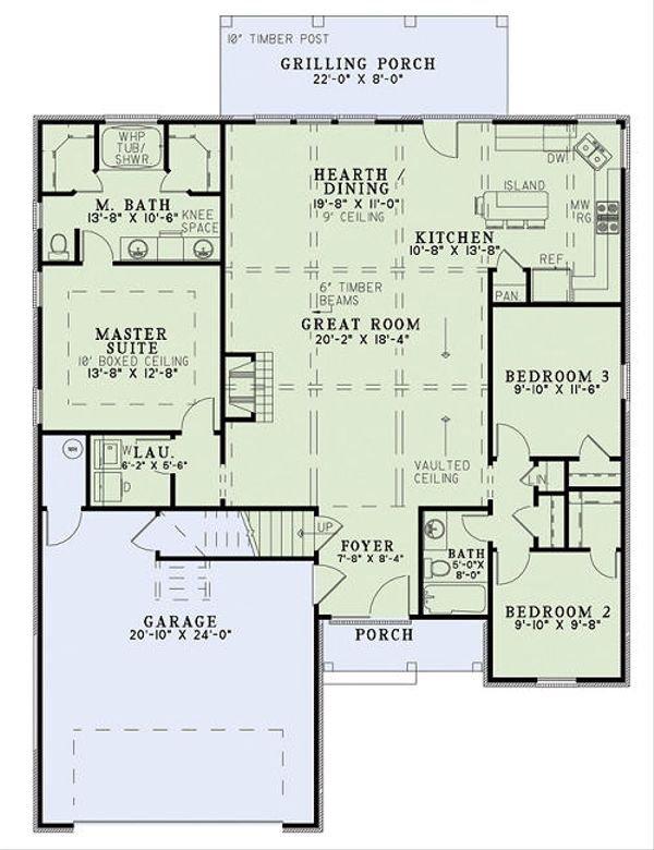 European Floor Plan - Main Floor Plan #17-2453