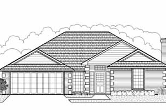Exterior - Front Elevation for Traditional House Plan #65-158 - 3 bed, 2 bath