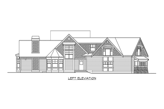 Exterior - Other Elevation 1 for Craftsman House Plan #132-177 - 4 bed, 4.5 bath