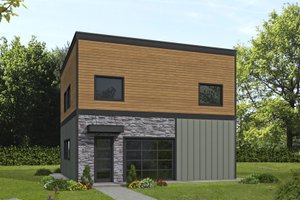 Contemporary Exterior - Front Elevation Plan #117-993