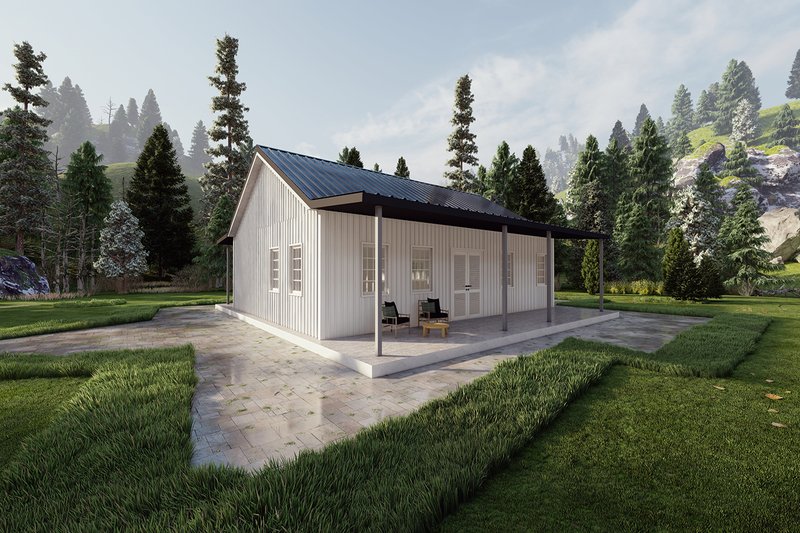 Home Plan - Exterior - Other Elevation 5 for Barndominium House Plan #1107-23 - 1 bed, 1.5 bath