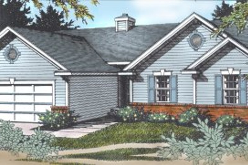 Home Plan - Traditional Exterior - Front Elevation Plan #97-110