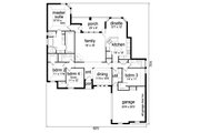 European Style House Plan - 4 Beds 3 Baths 2396 Sq/Ft Plan #84-629 