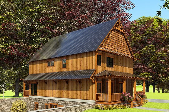 Exterior - Other Elevation for Craftsman House Plan #923-163 - 5 bed, 3.5 bath