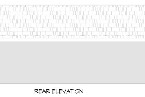 Exterior - Rear Elevation for Traditional House Plan #932-681, 0 bath