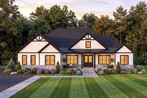 House Plan Design - Exterior - Front Elevation for Country House Plan #1089-80 - 3 bed, 2.5 bath