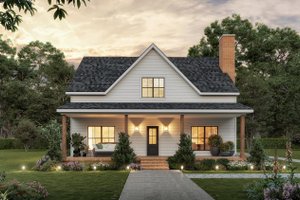 Home Plan - Farmhouse Exterior - Front Elevation Plan #1117-34