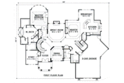 Mediterranean Style House Plan - 4 Beds 4 Baths 3935 Sq/Ft Plan #67-170 