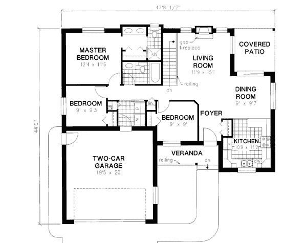 Dream House Plan - Traditional Floor Plan - Main Floor Plan #18-336