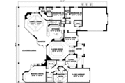 European Style House Plan - 4 Beds 4 Baths 4378 Sq/Ft Plan #27-331 