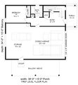 Contemporary Style House Plan - 2 Beds 2.5 Baths 1773 Sq/Ft Plan #932-457 