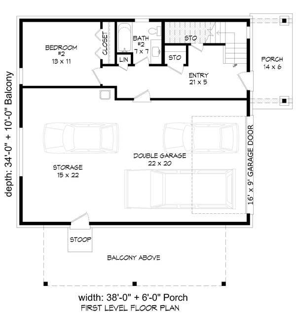 Contemporary Floor Plan - Main Floor Plan #932-457