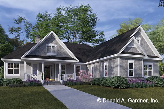 Dream House Plan - Craftsman Exterior - Front Elevation Plan #929-1058