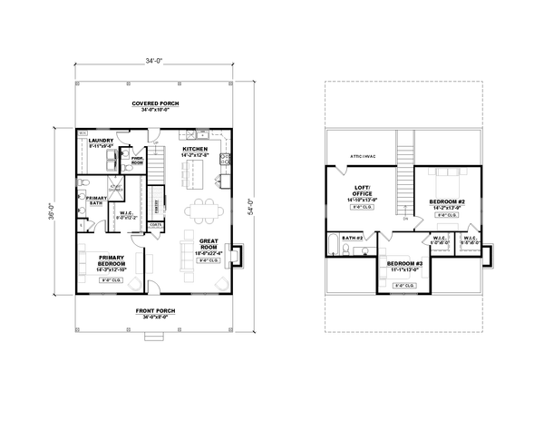 Farmhouse Floor Plan - Main Floor Plan #1117-38