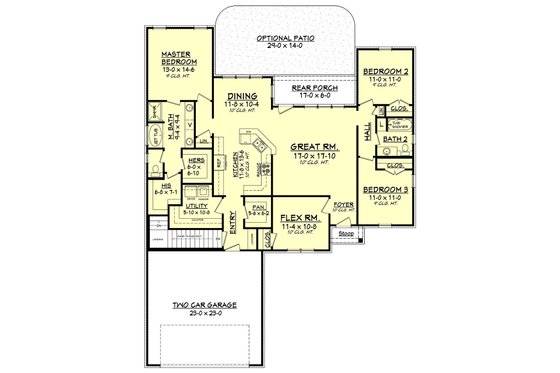 Optional Basement Stair Location