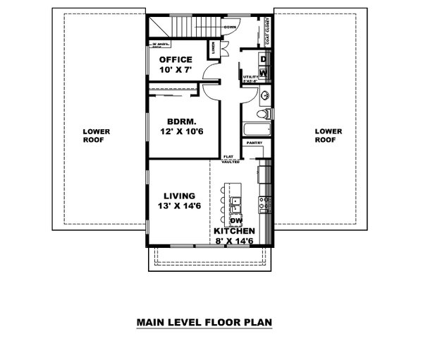 Craftsman Floor Plan - Upper Floor Plan #117-982