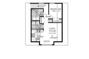Traditional Style House Plan - 1 Beds 1 Baths 566 Sq/Ft Plan #18-401 