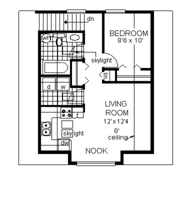 Traditional Floor Plan - Upper Floor Plan #18-401