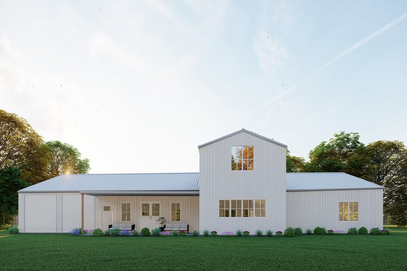 Architectural House Design - Exterior - Other Elevation 4 for Barndominium House Plan #1107-30 - 3 bed, 3.5 bath