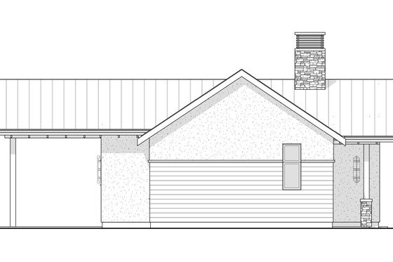 Exterior - Other Elevation for Cottage House Plan #1114-70 - 2 bed, 2 bath