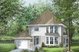 Traditional Exterior - Front Elevation Plan #25-2198