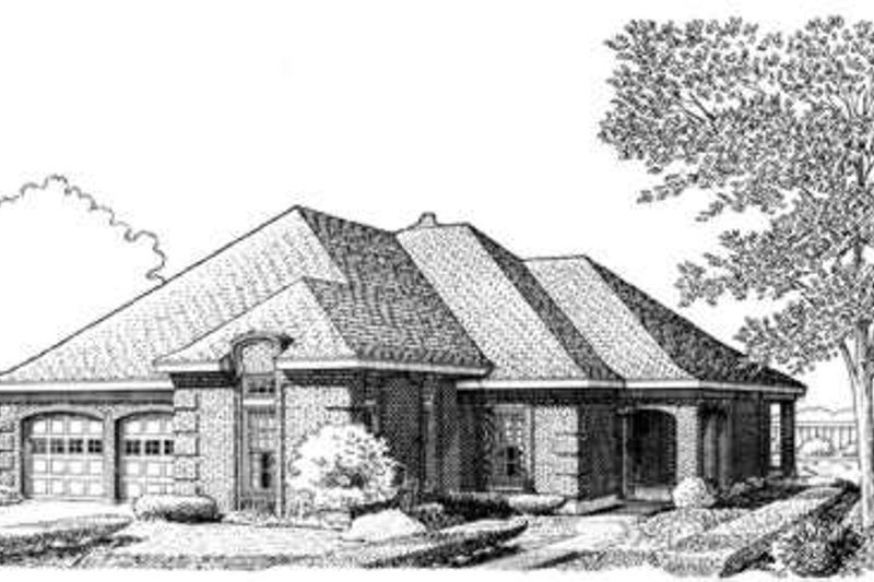 Architectural House Design - European Exterior - Front Elevation Plan #410-240