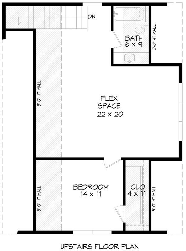 Farmhouse Floor Plan - Upper Floor Plan #932-1117