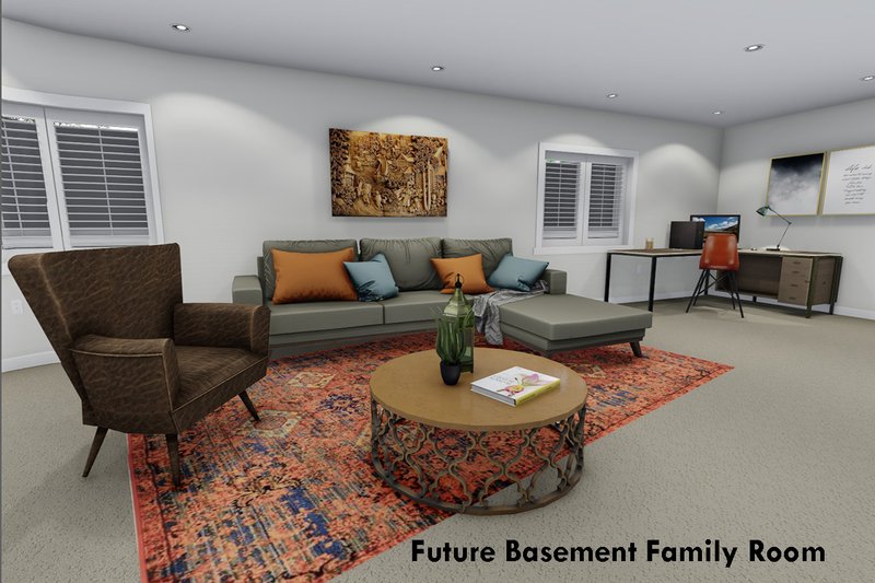 House Plan Design - Future Finished Basement Family Room