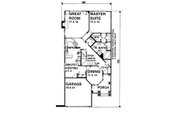 Mediterranean Style House Plan - 3 Beds 2.5 Baths 2233 Sq/Ft Plan #30-201 