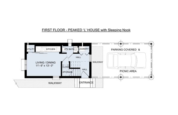 Traditional Floor Plan - Main Floor Plan #905-6