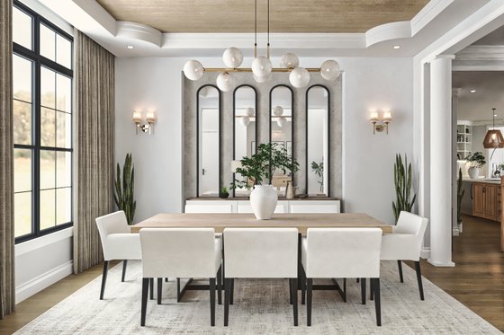 Interior - Dining Room 1 for European House Plan #54-718 - 5 bed, 5.5 bath