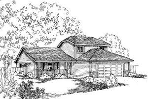 Traditional Exterior - Front Elevation Plan #60-588