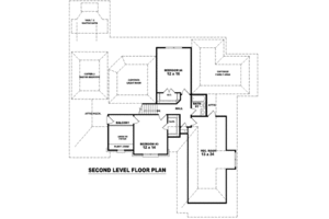Floor Plan - Upper Floor for Traditional House Plan #81-1205 - 4 bed, 3.5 bath