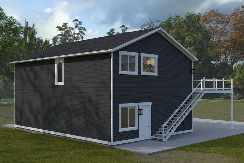 Architectural House Design - Exterior - Other Elevation for Farmhouse House Plan #1060-350 - 2 bed, 1 bath