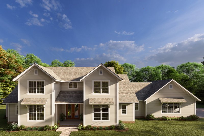 Dream House Plan - Farmhouse Exterior - Front Elevation Plan #513-2223