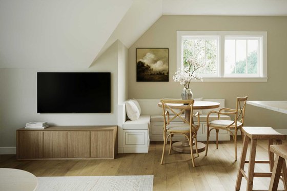 Interior - Family Room 1 for Traditional House Plan #461-116 - 1 bed, 1 bath