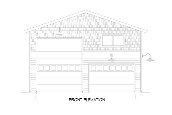 Exterior - Front Elevation 3 for Traditional House Plan #932-722 - 2 bed, 1 bath