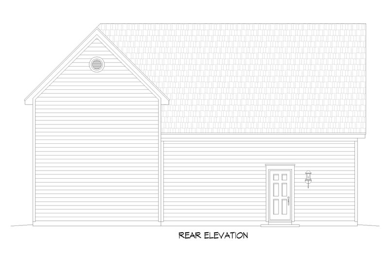 House Design - Exterior - Rear Elevation for Contemporary House Plan #932-783, 0 bath