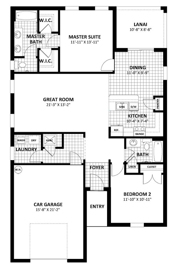 Traditional Floor Plan - Main Floor Plan #1058-238