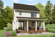 Farmhouse Style House Plan - 3 Beds 2.5 Baths 1636 Sq/Ft Plan #48-1163 