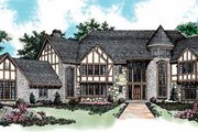 Tudor Style House Plan - 5 Beds 7 Baths 7275 Sq/Ft Plan #72-198 