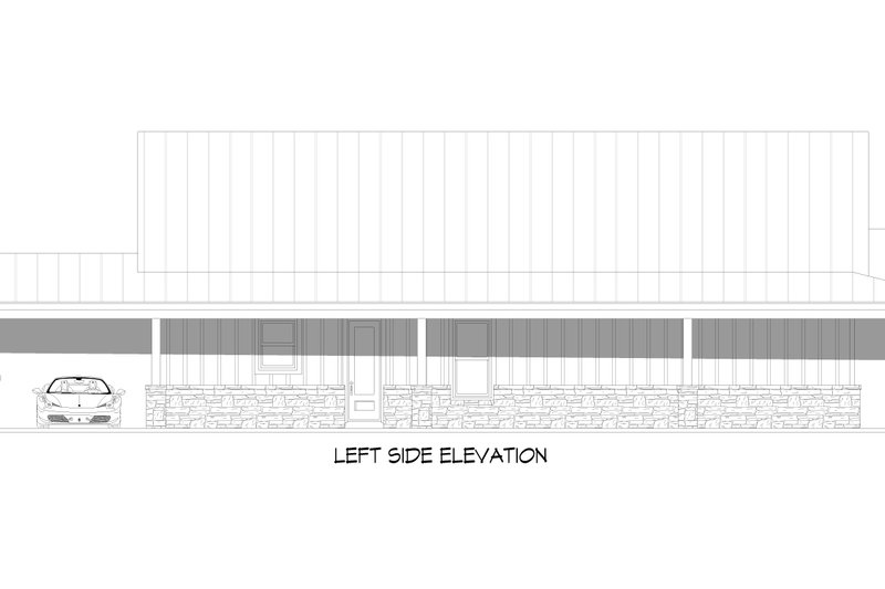 Architectural House Design - Exterior - Other Elevation for Barndominium House Plan #932-1141 - 4 bed, 3 bath