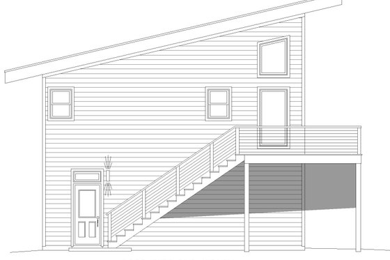 Exterior - Other Elevation for Beach House Plan #932-892 - 1 bed, 1 bath