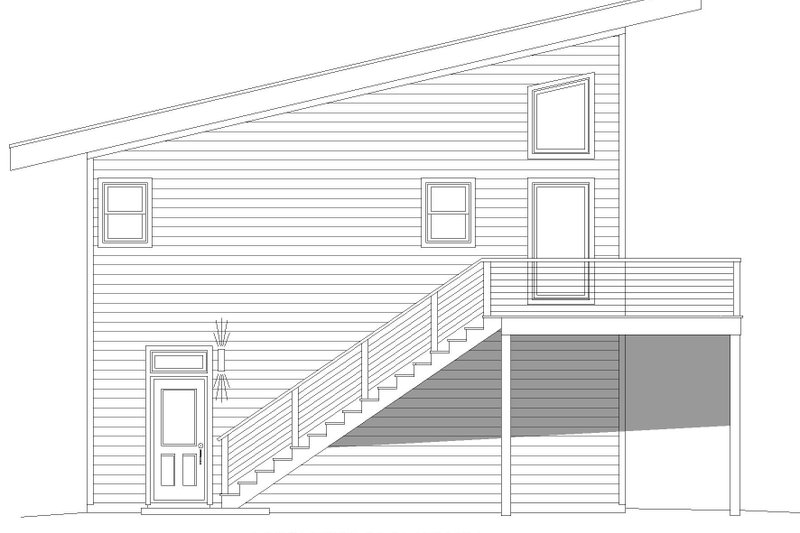 Home Plan - Exterior - Other Elevation for Beach House Plan #932-892 - 1 bed, 1 bath
