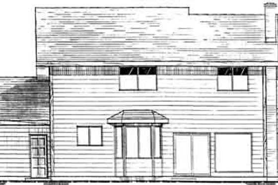 Exterior - Rear Elevation for Modern House Plan #126-112 - 3 bed, 2.5 bath