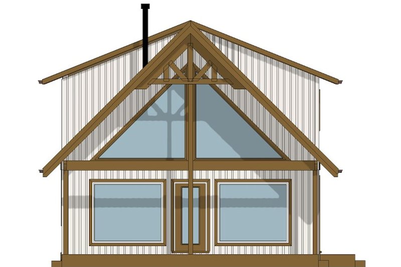 Dream House Plan - Exterior - Other Elevation for Cabin House Plan #126-243 - 2 bed, 2 bath