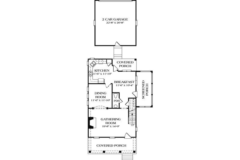 Farmhouse Style House Plan - 3 Beds 2.5 Baths 1950 Sq/Ft Plan #453-2 ...