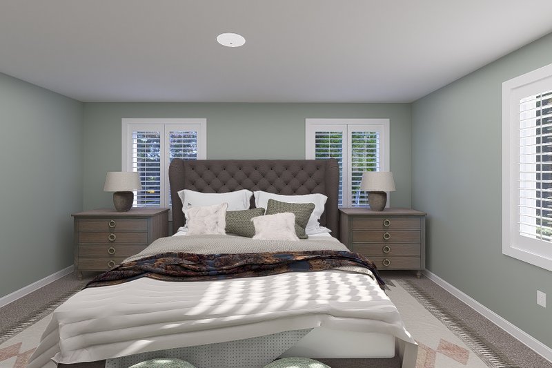 House Plan Design - Interior - Master Bedroom for Farmhouse House Plan #1060-250 - 3 bed, 2.5 bath
