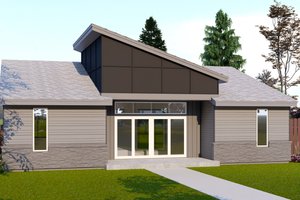 Dream House Plan - Contemporary Exterior - Front Elevation Plan #53-782